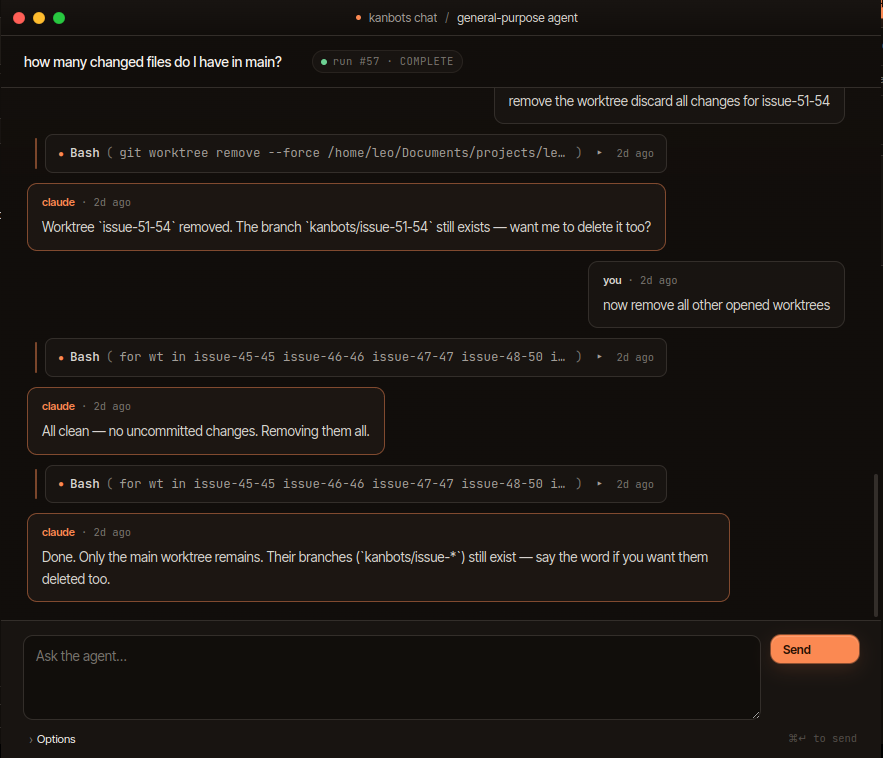 Chat panel